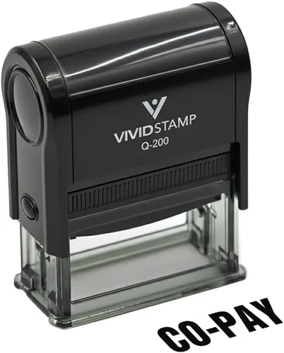 Vista 9 de Co-Pay - Sello de goma autoentintado (tinta negra) - Grande