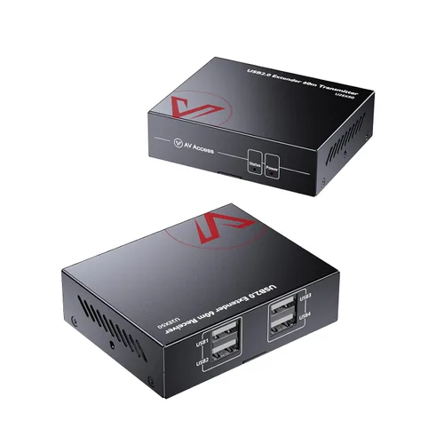 Vista 18 de Extensor USB AV Access con Alimentación por Cable Cat5e/6/6a/7 hasta 196 pies/60m, Extensor USB 2.0 de 4 Puertos por Ethernet, Plug and Play
