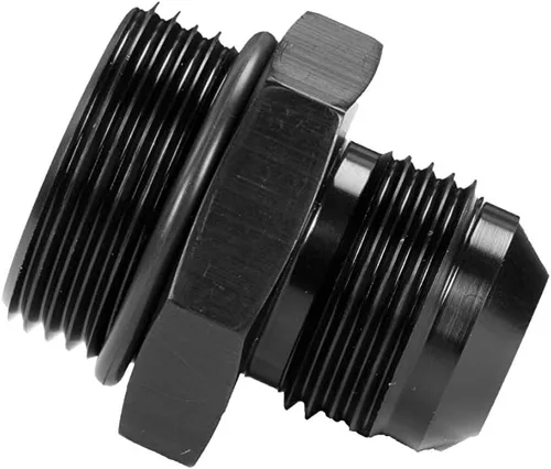 Vista 17 de Aeromotive 15608 Aluminio anodizado negro -10AN macho conector de combustible con rosca estriada