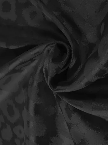 Vista 5 de Camisa de seda con estampado de leopardo satinado y manga corta con botones y cuello de solapa para hombre
