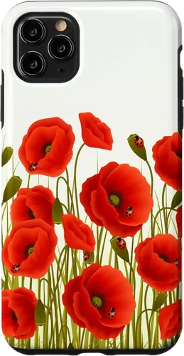 Vista 12 de iPhone 13 Rojo Amapolas Flores En Un Campo Caso