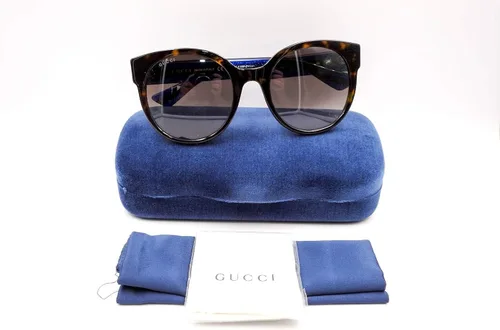 Vista 6 de GUCCI GG0035S - 004 Gafas de sol HavanaAzul con lente degradado marrón 2126in