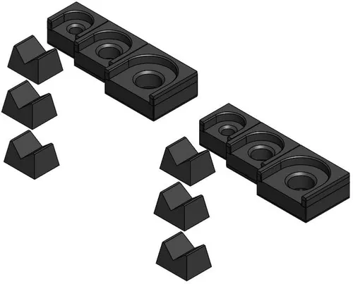 Vista 54 de Kit Organizador de Trinquete MagAttach (1/2", Negro/Negro)