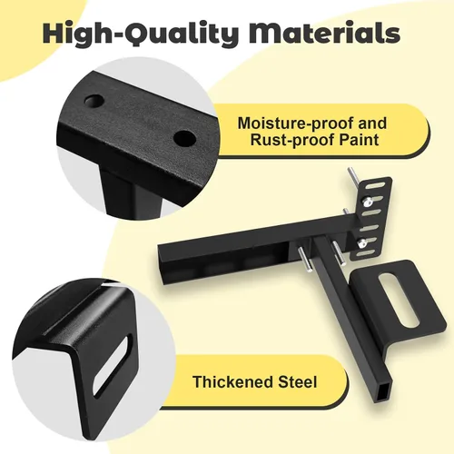 Vista 6 de Soportes de cabecera para marco de cama de metal, soportes ajustables universales para cabecero con kit de extensión de pie de cama que se ajusta a