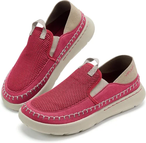 Vista 2 de VIFUUR Zapatos sin cordones para mujer, estilo casual, cómodos, mocasines