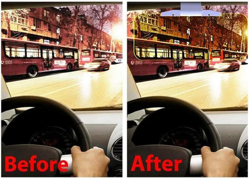 Vista 8 de Extensor de parasol polarizado para automóvil, antirreflejo, bloqueador de sombrilla de día y noche para automóvil