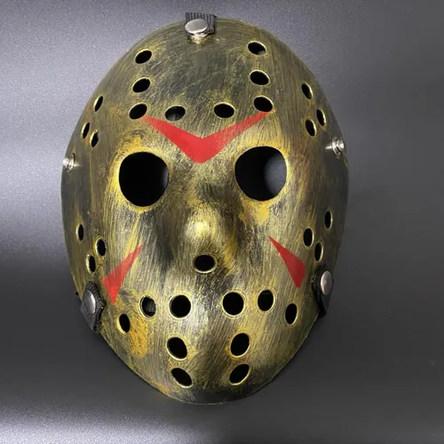 Vista 2 de AAREXIP Máscara de Jason para Halloween, máscara de terror aterrador, disfraz de cosplay