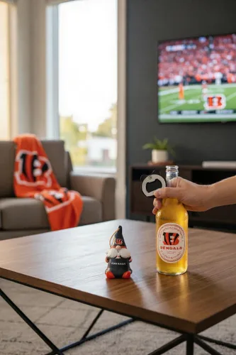 Vista 4 de NFL Cincinnati Bengals - Abridor de botellas con cordón para colgar Rico Industries