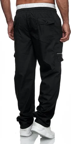 Vista 4 de EELHOE Men Cargo Pants Lightweight Regular Fit Ripstop Trousers Hiking Outdoor Work Bottom Pant with Multi Pocket