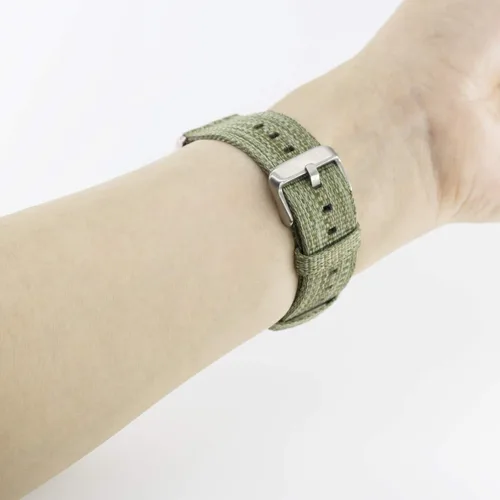 Vista 6 de Bandas compatibles con Fitbit Sense 2/Versa 4/Versa 3/Sense, correa de tela tejida transpirable, pulseras de repuesto ajustables para mujeres