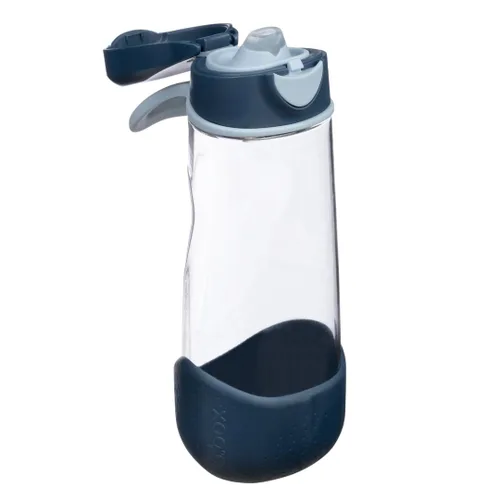 Vista 22 de b.box Sport Spout Kids - Botella de agua para la escuela, botella de agua Azul (Blue Slate)