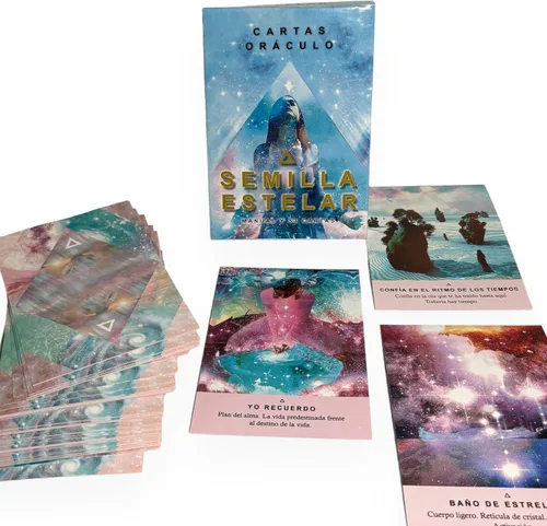 Vista 2 de Oráculo La Semilla Estelar Edición en español - 53 cartas con instructivo