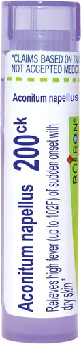 Vista 10 de Boiron Aconitum Napellus 200ck Medicina homeopática para la fiebre alta, paquete de 3 (240 pellets)