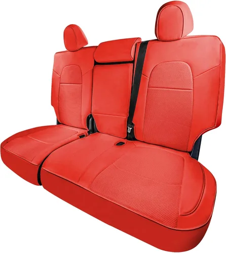 Vista 33 de FH Group Fundas de asiento de automóvil de ajuste personalizado hechas específicamente para Tesla Model Y Ultraflex 2020-2025, fundas de asiento