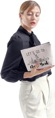 Vista 6 de ZJXHPO NYC Besties Trip Travel Case - Regalo de viaje y recuerdo de Nueva York, New York, No