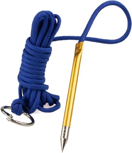Vista 13 de Ensartador/Porta-pescados Paracord de 10 Pies 550lb con Aguja de Enhebrado de Metal y Anillo Partido de 1 Pulgada