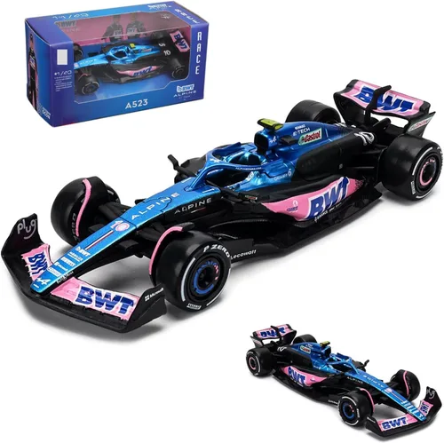 Vista 8 de HTLNUZD Bburag 1/43 2023 F1 Team A523#10 P.Gasly - Modelo de coche de carreras para adultos BWT-Alpine DieCast de aleación para adultos