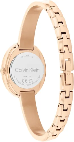 Vista 3 de Calvin Klein Reloj de mujer con bisel retorcido - 24mm 2H de cuarzo - Brazalete ajustable de acero inoxidable - Resistente al agua hasta 30 metros