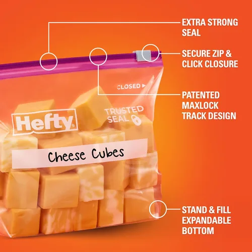 Vista 4 de Hefty - Bolsas de almacenamiento con cierre