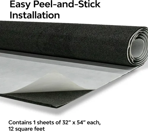 Vista 5 de DYNAMAT 11103 Dynaliner 32" x 54" x 1/2" de grosor - Amortiguador de sonido autoadhesivo - Fabricado en Estados Unidos
