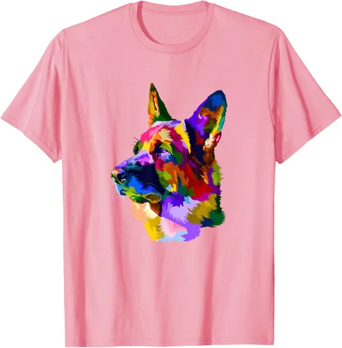 Vista 79 de Camiseta para dueño de perro de pastor alemán, Negro