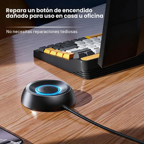 Vista 4 de Botón de encendido para PC, interruptor de computadora de escritorio remoto, interruptor de encendido/apagado, indicador LED, botón de encendido