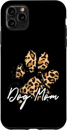 Vista 13 de Dog Mom Gift Leopard Paw Print Fur Mama Case para iPhone 17