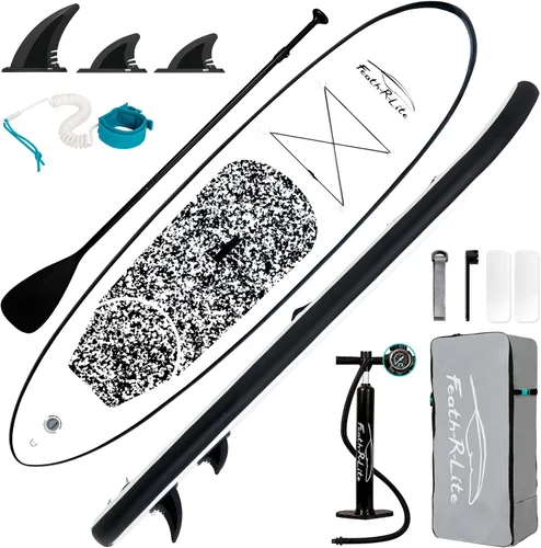Vista 14 de FEATH-R-LITE Inflatable Stand Up Paddle Board with Beginner SUP Accessories