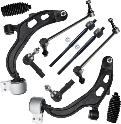 Vista 113 de Detroit Axle - Kit de suspensión delantera de 10 piezas para Chevrolet Trailblazer GMC Envoy 2004-2007 2005 2006 Soportes de brazo de control