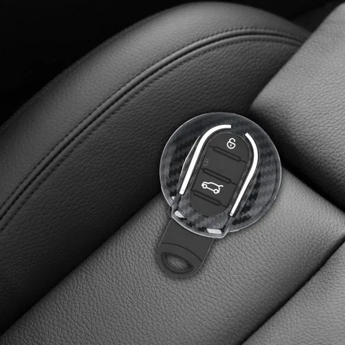 Vista 2 de kwmobile Funda para llave compatible con Mini - Carbono