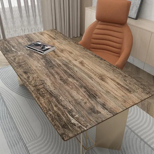 Vista 7 de 3yecao Papel tapiz de grano de madera marrón grueso, 24 x 197 pulgadas, impermeable, con textura sintética, papel de contacto de madera gris azul