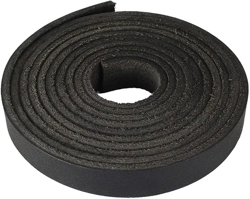 Vista 10 de (TM) Correa de cuero genuino, tira de cuero de 1 pulgada de ancho y 72 pulgadas de largo, color negro