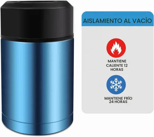 Vista 3 de Contenedor de almuerzo aislado de 35 oz a prueba de fugas termo al vacío