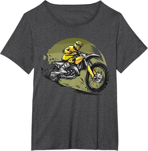 Vista 33 de Camiseta de motocross Supermotard Enduro, Negro, S