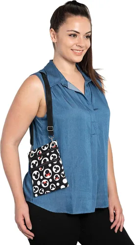 Vista 3 de Disney Bolso bandolera de viaje con estampado de Mickey Minnie