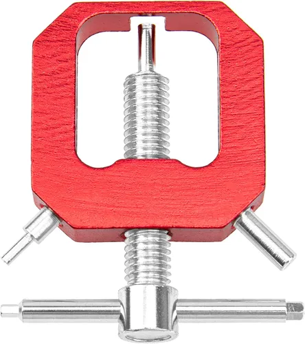Vista 4 de ShareGoo - Extractor de engranajes de motor a control remoto, herramienta universal para extractor de dientes de piñón, compatible con HSP HPI Rojo