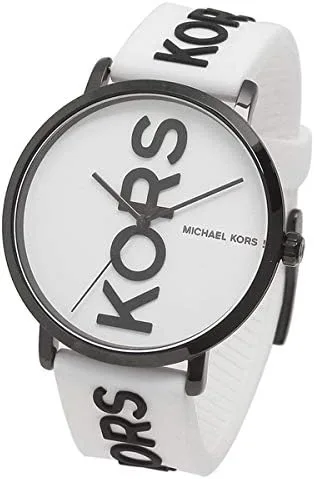 Vista 5 de Michael Kors MK2829 Charley - Reloj de silicona blanco con esfera blanca de tres manecillas Blanco