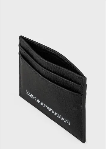 Vista 3 de Emporio Armani Mens Regenerated Cardholder Wallet Negro