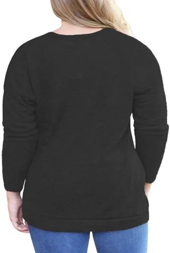 Vista 3 de VISLILY Camisa casual de manga larga con botones y bolsillos para mujer