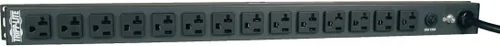 Vista 3 de Tripp Lite PDU Basic 13 salidas NEMA 5-15R Entrada 5-15P Cable 1.8kW 6ft 1URM (PDU121506)