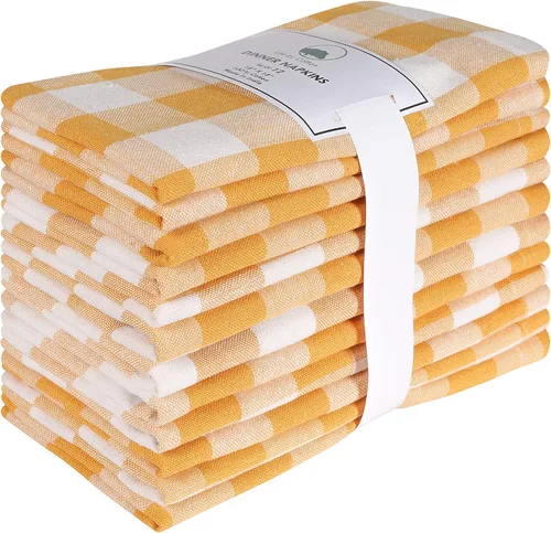 Vista 20 de Juego de 12 servilletas de tela 100% algodón puro de 18 x 18 pulgadas, servilletas de boda, lavables a máquina, servilletas de cóctel, beige Beige