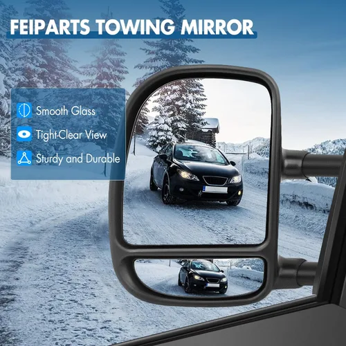 Vista 4 de Espejos de remolque aptos para Ford 1999-2007 para F250 para F350 para F450 para F550 Super Duty Truck 2000-2005 para Ford para espejos de remolque