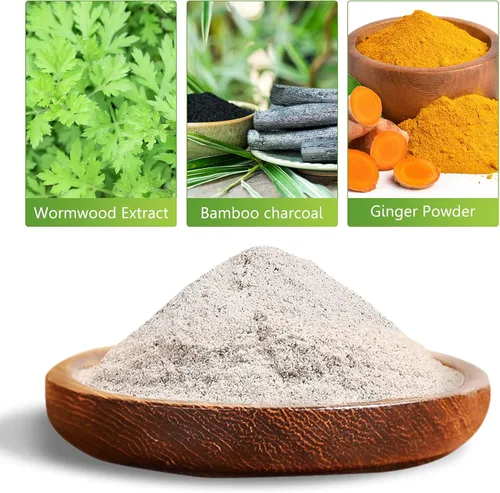 Vista 2 de 50 PIEZAS de almohadillas para pies, almohadillas naturales de vinagre de bambú y polvo de jengibre
