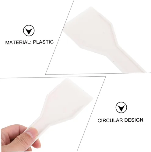 Vista 2 de Beaupretty Raspador de hielo para refrigerador, pala de plástico con agujero para colgar, congelador de mano, removedor de hielo para cocina y uso
