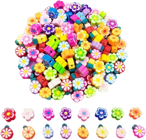 Vista 10 de 200 cuentas de arcilla de animales, cuentas de arcilla polimérica para pulseras, collares, joyería (animal)