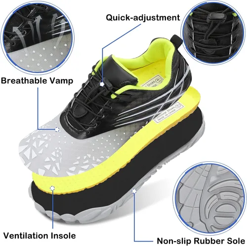 Vista 4 de Scurtain Zapatos de agua unisex para hombre y mujer, de secado rápido, zapatos acuáticos, zapatos de natación, zapatos de playa con drenaje