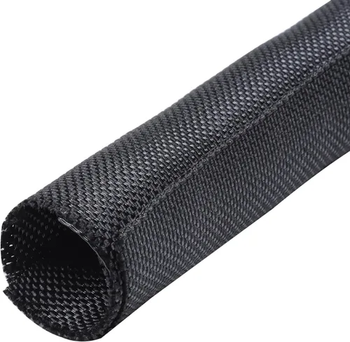 Vista 14 de Tubo de alambre trenzado autoenvolvente de automóvil de 1-1/8 pulgadas, 26 pies, ligero, flexible y de repuesto para telar de cableado de arnés