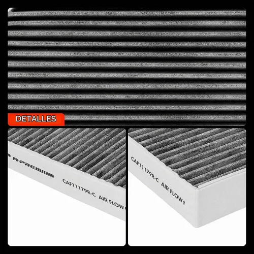 Vista 8 de A-Premium Filtro de aire de cabina con carbón activado compatible con Audi