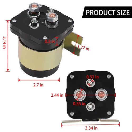 Vista 10 de KanSmart - Relé aislante de batería de 500 amperios para relé de audio móvil 12V 500A