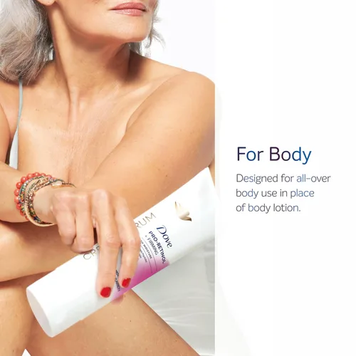 Vista 12 de Dove Suero Crema Pro-Retinol + Reafirmante para Elasticidad y Firmeza, con Péptidos de Colágeno, Niacinamida y Antioxidantes, Loción, 8 oz